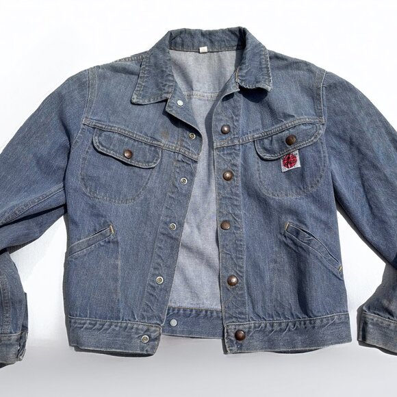 GWG Kings 1960s Women's Jean Jacket Light Denim Size small Vintage - Picture 3 of 9